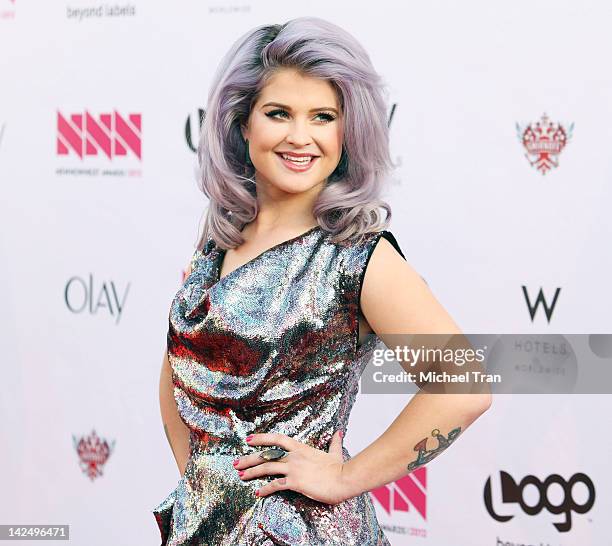 Kelly Osbourne arrives at LOGO's 2012 "NewNowNext" Awards held at Avalon on April 5, 2012 in Hollywood, California.