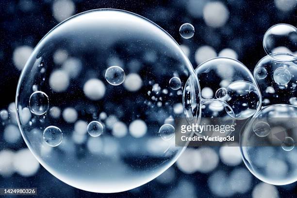 h2 hydrogen water concept - bubbles water stock pictures, royalty-free photos & images