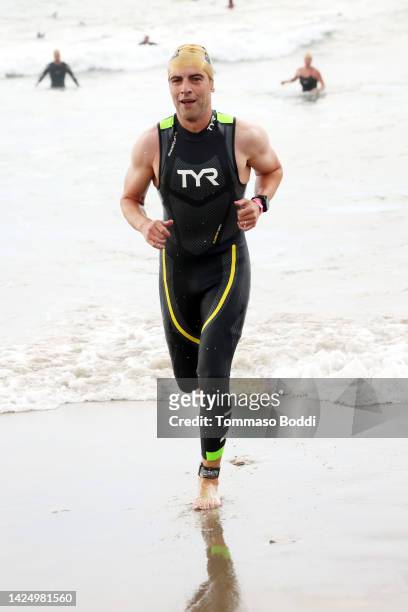 Max Greenfield at the 37th Annual Malibu Triathlon on September 18, 2022 in Malibu, California.