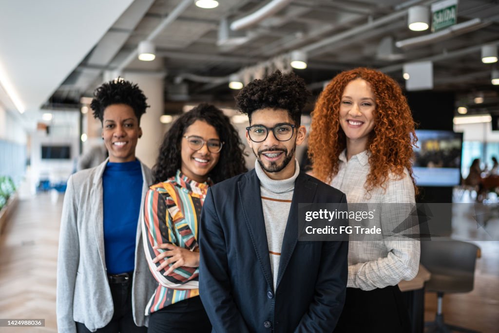 Portrait of business team in the office