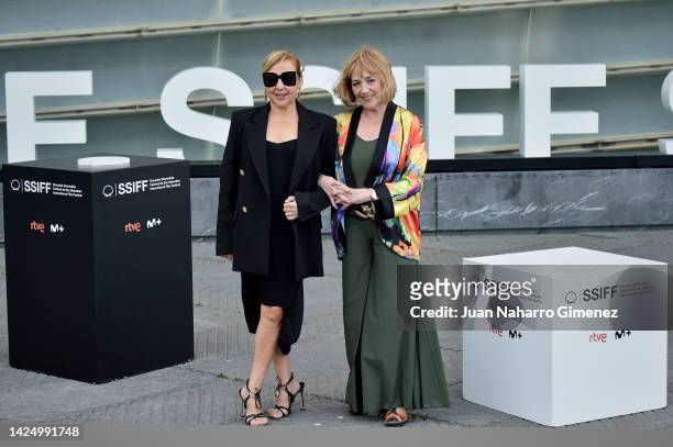 Actresses Carmen Machi and Carmen Maura attend “Rainbow” photocall during 70th San Sebastian International Film Festival at Kursaal on September 18,...