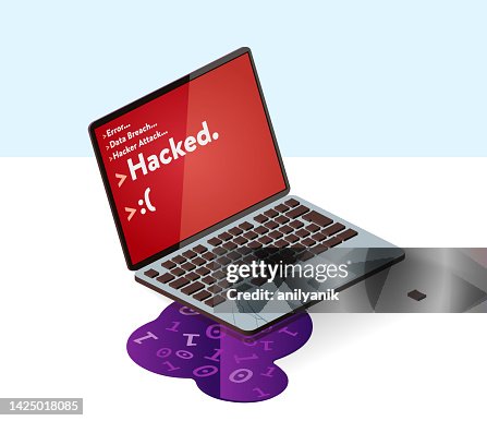Hacked computer Hacked computer