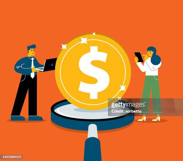 search dollars financial wealth - coin - shareholder stock illustrations