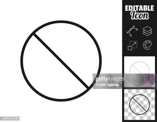 prohibition. icon for design. easily editable - stop sign vector stock illustrations