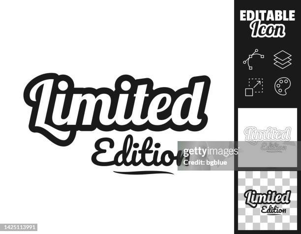 limited edition. icon for design. easily editable - limited edition stock illustrations