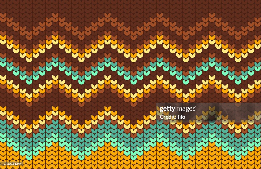 Autumn Fall Festive Sewn Knitted Sweater Pattern Background Abstract
