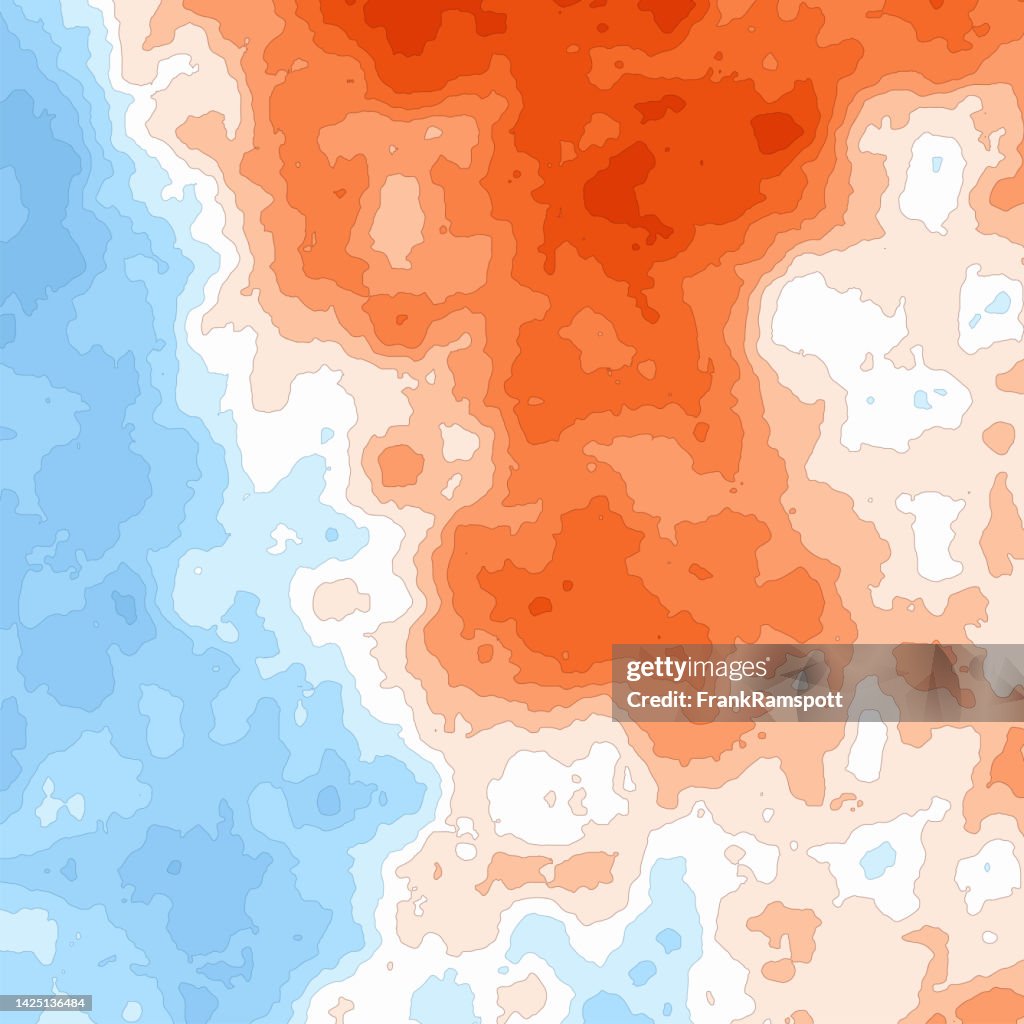 Generic Heat Map Generic Heat Cold Temperature Map Square 752 High-Res Vector Graphic ...