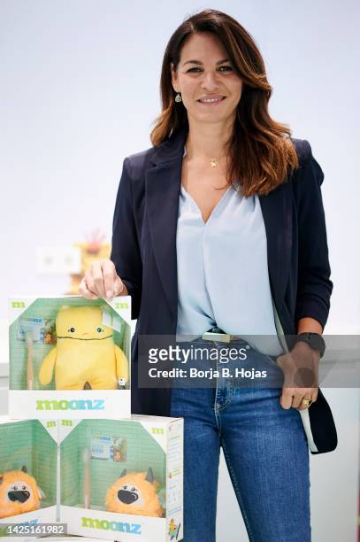 Fabiola Martinez poses to media during the inauguration of Moonz Center on September 19, 2022 in Madrid, Spain.