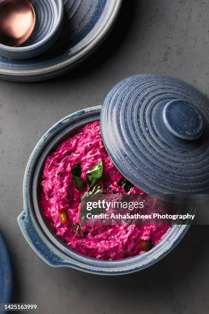 beetroot curry - kerala food stock-fotos und bilder