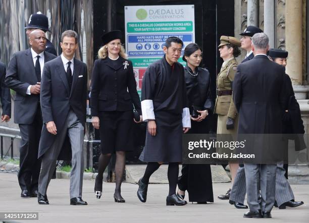 King Letsie III of Lesotho, Alois, Hereditary Prince of Liechtenstein, Princess Sophie of Liechtenstein, King Jigme Khesar Namgyel Wangchuck and...