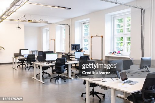 Modern empty open plan office interior Modern empty open plan office interior
