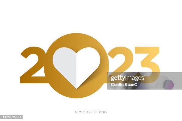 2023. neujahr. abstrakte zahlenvektorillustration. urlaubsdesign für grußkarte, einladung, kalender, etc. vektor-stock-illustration - neujahrstag stock-grafiken, -clipart, -cartoons und -symbole