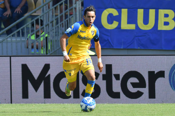The Frosinone player Giuseppe Caso during the match Frosinone-Palermo at the Benito Stirpe stadium. Frosinone , September 17th, 2022