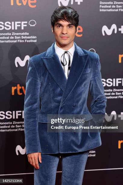 Eneko Sagardoy attends the presentation of the honorary Donostia Award at the 70th edition of the film festival to Juliette Binoche, on September 18...
