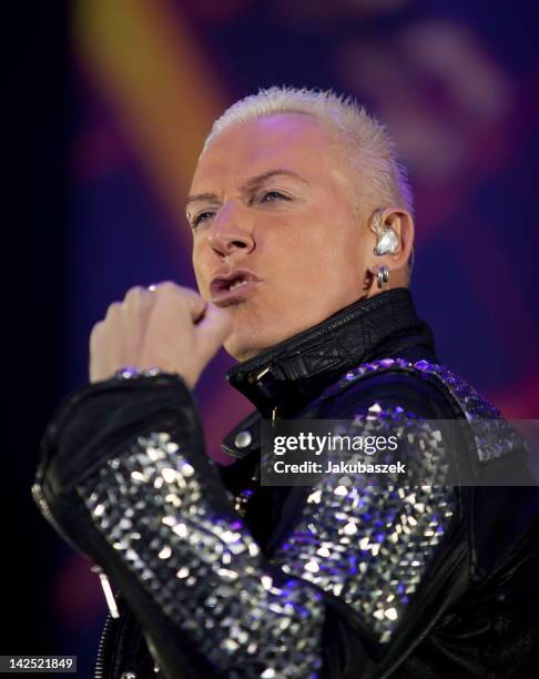 German Rapper Scooter German singer H.P. Baxxter of the German band Scooter performs live ...
