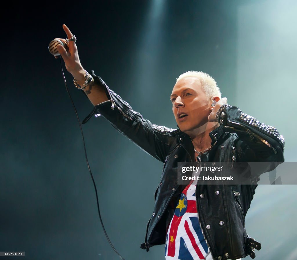 German Rapper Scooter German singer H.P. Baxxter of the German band Scooter performs live ...