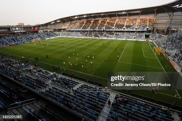 Allianz Field before a game between Los Angeles FC and Minnesota United FC at Allianz Field on September 13, 2022 in St. Paul, Minnesota.