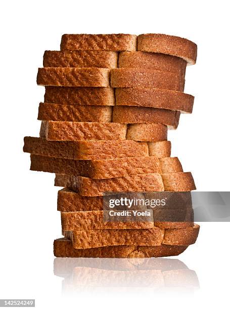 sliced bread isolated - sliced bread stock pictures, royalty-free photos & images