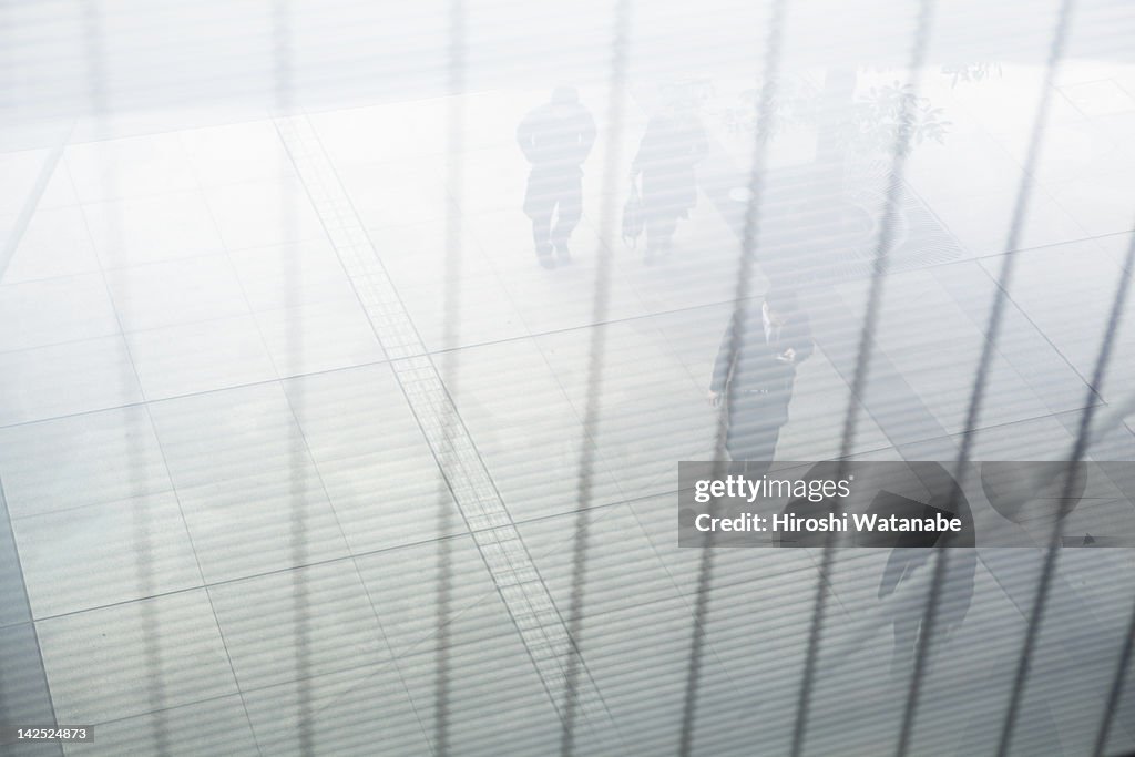 Businessmen walking on the street