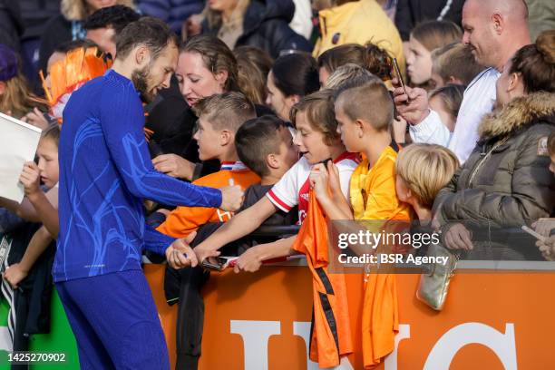 Daley Blind of the Netherlands during a training session of the Netherlands Mens Football Team at the KNVB Campus on September 19, 2022 in Zeist,...