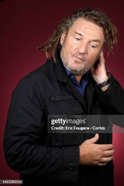 Journalist Olivier Delacroix poses during a portrait session in Paris, France on .