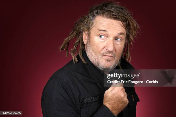 Journalist Olivier Delacroix poses during a portrait session in Paris, France on .