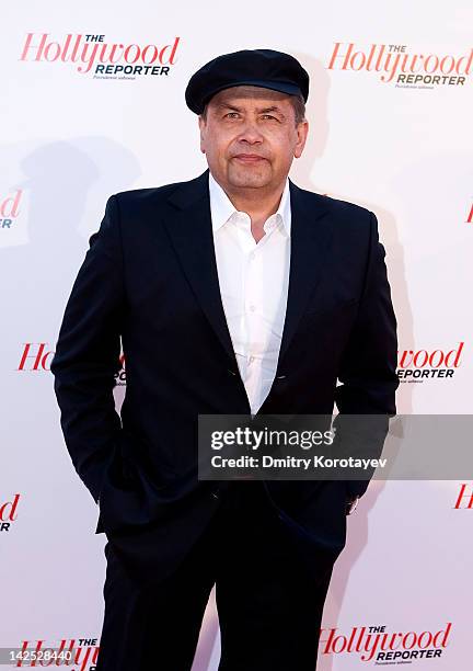 Russian singer and social activist Nikolai Rastorguev attends The Hollywood Reporter: Russian Edition - Launch Party at Pashkov House on April 06,...