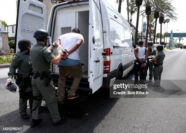 County and local law enforcement had a heavy presence on-scene after a 'failure to disperse' announcement was made to protestors and supporters...