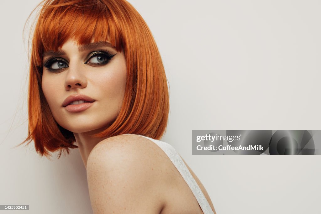 Beautiful emotional woman