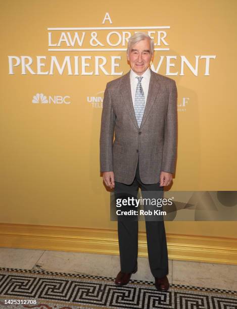 Sam Waterston attends NBC's "Law & Order" Season Premiere at Capitale on September 19, 2022 in New York City.
