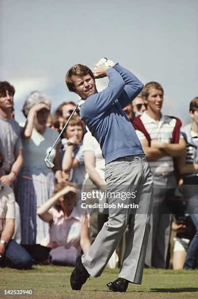 Tom Watson of the United States during the 111th Open Championship on 18th July 1982 at the Royal Troon Golf Club in Troon, Scotland, United Kingdom.