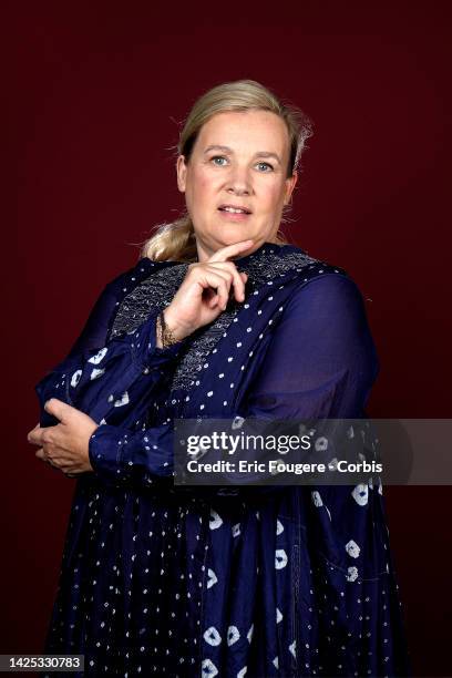 Chef Helene Darroze poses during a portrait session in Paris, France on .