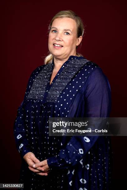 Chef Helene Darroze poses during a portrait session in Paris, France on .