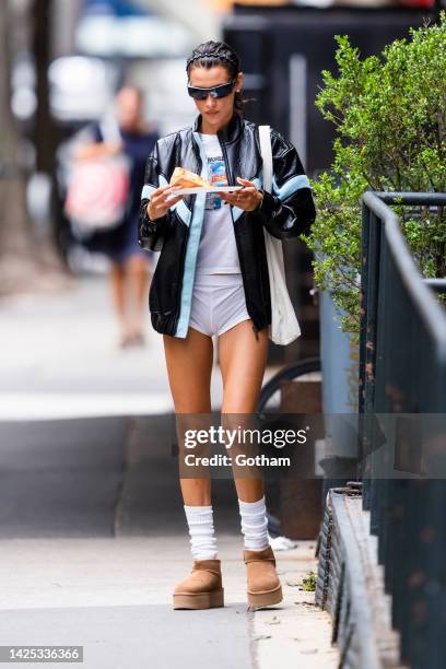 Bella Hadid is seen in Tribeca on September 19, 2022 in New York City.