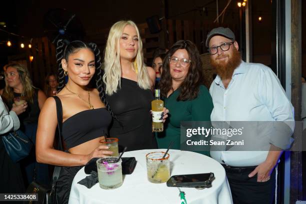 Vanessa Hudgens, Ashley benson, Shifra Klein and Shlomo Klein attend Thomas Ashbourne Craft Spirits And Fleishigs Magazine Host A Spirited Night Of...