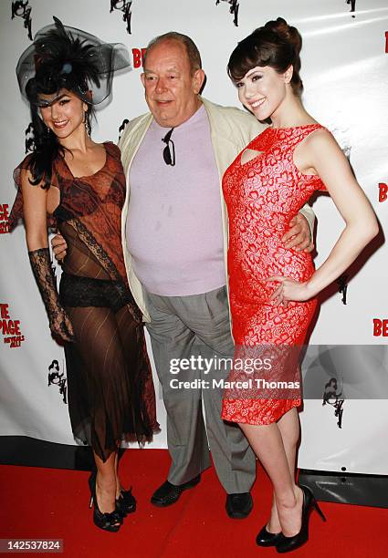 Playboy Playmate of the Year Claire Sinclair, Robin Leach and singer and burlesque dancer Melody Sweets attend the premiere of "Bettie Page Reveals...