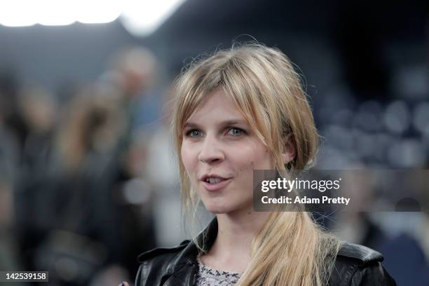 Clemence Poesy looks on during the Chanel 2012 Spring/Summer Haute Couture Collection Show at Shinjuku Gyoen Park on March 22, 2012 in Tokyo, Japan.