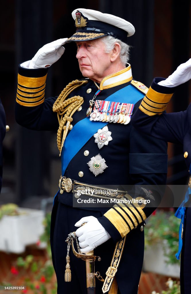 Committal Language King Charles III attends the Committal Service for Queen Elizabeth II ...