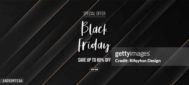 black friday banner design template for promotion - black friday background stock illustrations