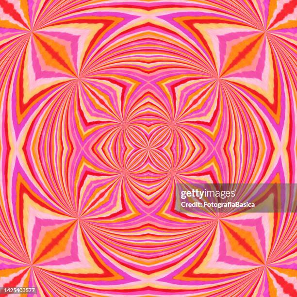 reddish mandala like pattern - indian background stock illustrations