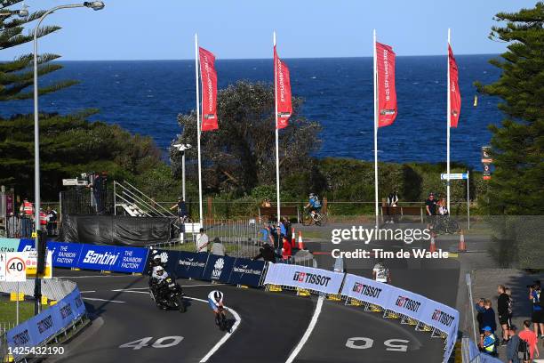 General view of Joshua Tarling of United Kingdom sprints during the 95th UCI Road World Championships 2022 - Men Junior Individual Time Trial a...