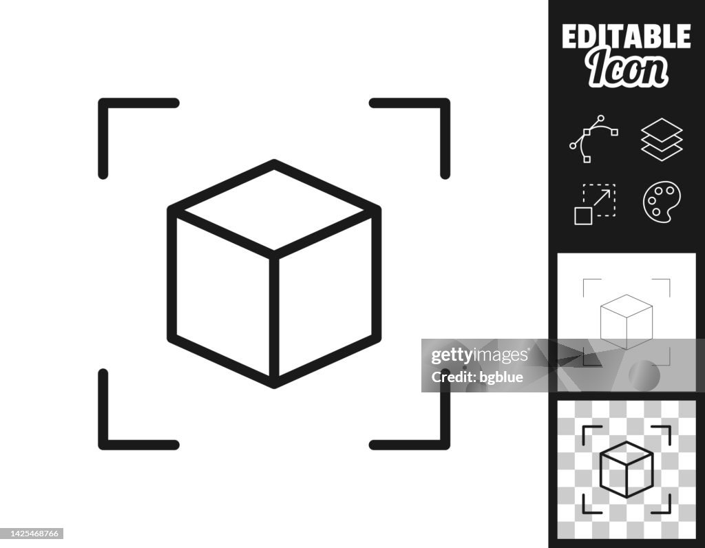 Augmented reality. Icon for design. Easily editable