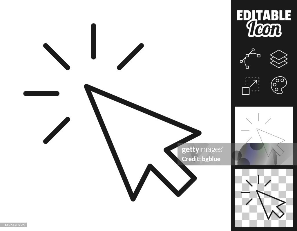 Cliquer. Icône pour le design. Facilement modifiable