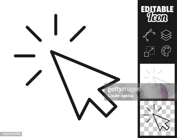 クリック。デザイン用のアイコン。簡単に編集可能 - computer mouse点のイラスト素材／クリップアート素材／マンガ素材／アイコン素材