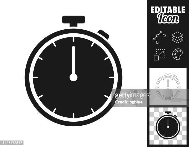 ilustrações, clipart, desenhos animados e ícones de cronômetro. ícone para design. facilmente editável - ver a hora