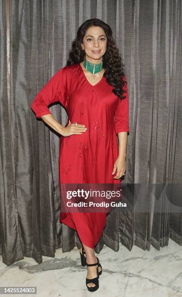 Juhi Chawla attends the 'Hush Hush' prime video web series photocall on September 20, 2022 in Mumbai, India