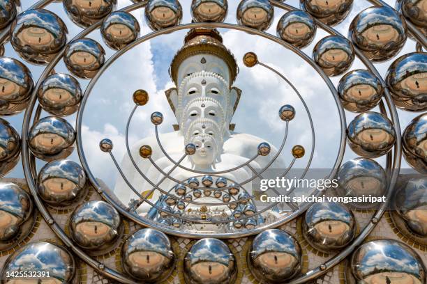 idyllic view of buddha at wat pha son kaew in thailand, asia - adams peak stock pictures, royalty-free photos & images