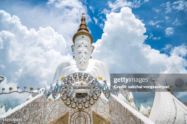 idyllic view of buddha at wat pha son kaew in thailand, asia - adams peak stock pictures, royalty-free photos & images