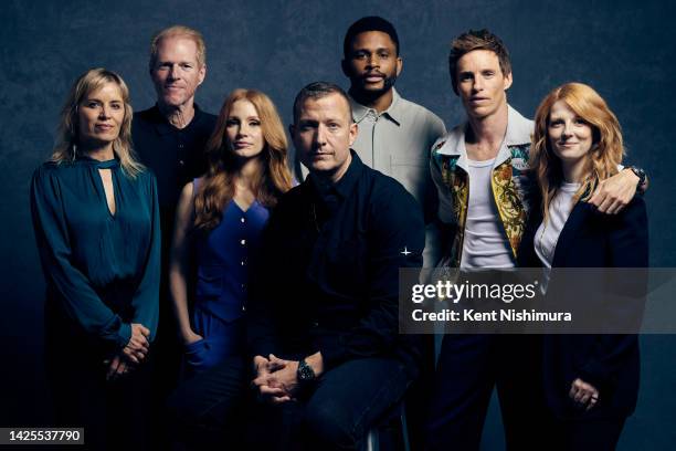 Actors Kim Dickens, Noah Emmerich, Jessica Chasten, director Tobias Lindholm, Nnamdi Asomugha, Eddie Redmayne and screenwriter Krysty Wilson-Cairns...