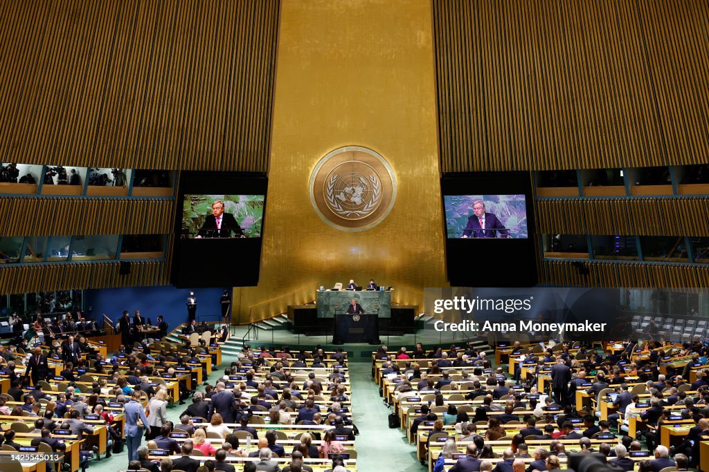 World Leaders Gather At 77th United Nations General Assembly